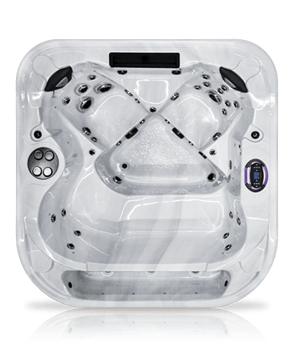 Coast Spas Infinity Edge spa hot tub top view