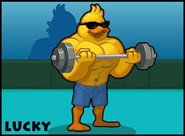 Lucky Ducky curling barbell