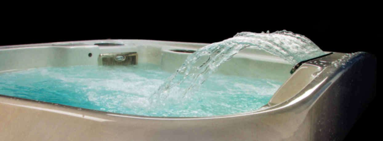 Coast Spas Curve Series Mirage hot tub waterfall