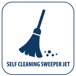 Coast Spas Self Cleaning Sweeper Jet feature icon