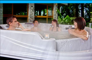 Coast Spas Infinity Edge Spa Always Perfect family in hot tub spa
